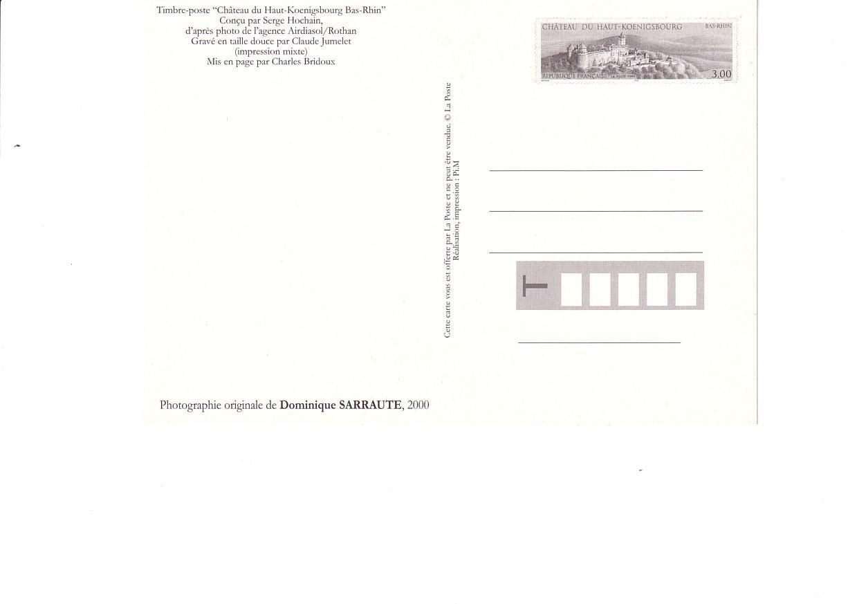 PAP : PSEUDO PAP CHATEAU DU HAUT KOENIGSBOURG - Official Stationery