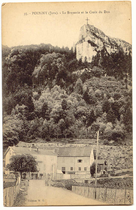 F839 - POLIGNY - La Brasserie Et La Croix Du Don - Poligny