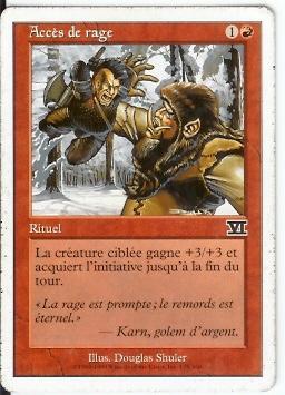 Acces De Rage - Cartes Rouges