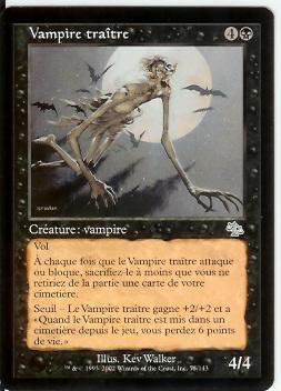 Vampire Traitre - Carte Nere