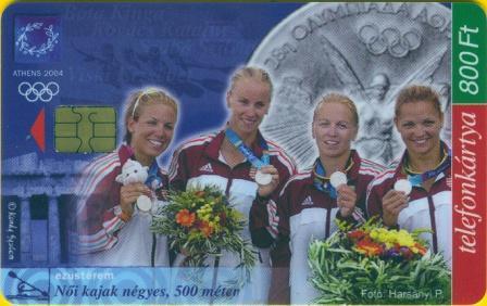 Hungary - P2004-58 - K-4 Women - Kayak-canoe - Hungarian Silver Medalist - Olympic Games - Hongrie