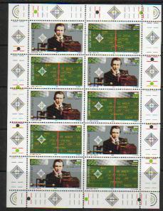 B2244 - SAN MARINO BF Ss N°40 ** MARCONI - Blocks & Sheetlets