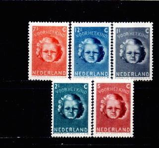 C1831 - Pays-Bas 1945 -  Yv.no.434/8 - Neufs** - Neufs