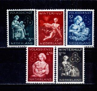 C1830 - Pays-Bas 1944  Yv.no.413/7 Neufs** - Unused Stamps