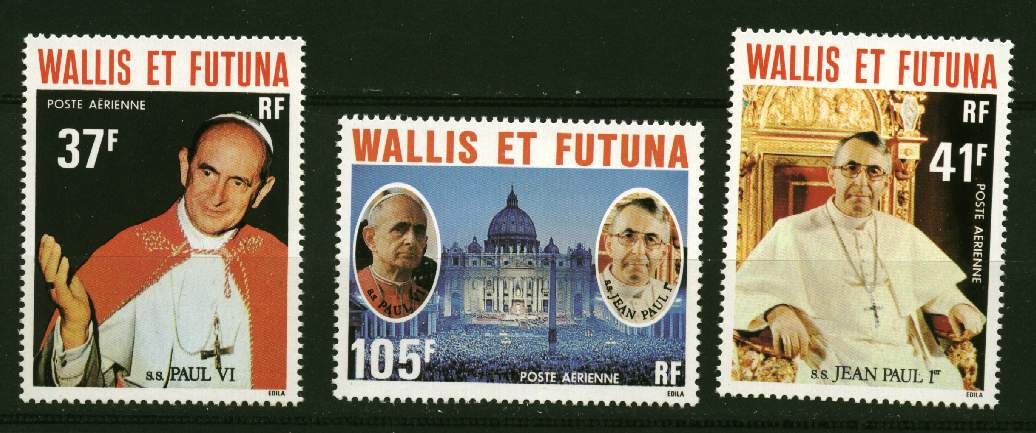 Wallis Et Futuna.**  PA N° 86 à 88 - Papes  Paul VI - Sonstige & Ohne Zuordnung