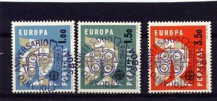 Portugal Cept 1963 Yvertn° 929-31 (°) Oblitéré Cote 4,50 Euro - Oblitérés