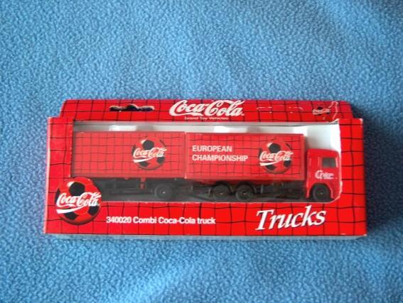 Grand Camion Avec Remorque Coca-cola - Neuf, Dans Sa Boîte D'origine - Longueur: 20 Cm - Ref 8170 - Other & Unclassified