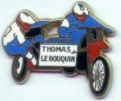 PIN'S MOTOS BRUNIER THOMAS LE BOUQUIN (5284) - Motorbikes