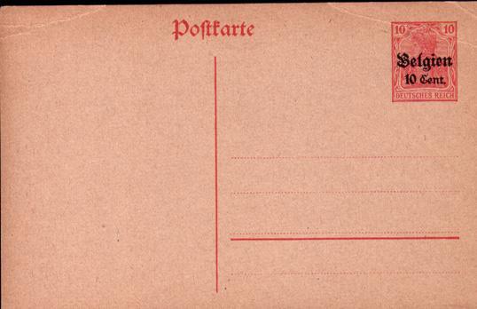 Lot88: Carte Postale Du Gouvernement Général - Deutsche Besatzung