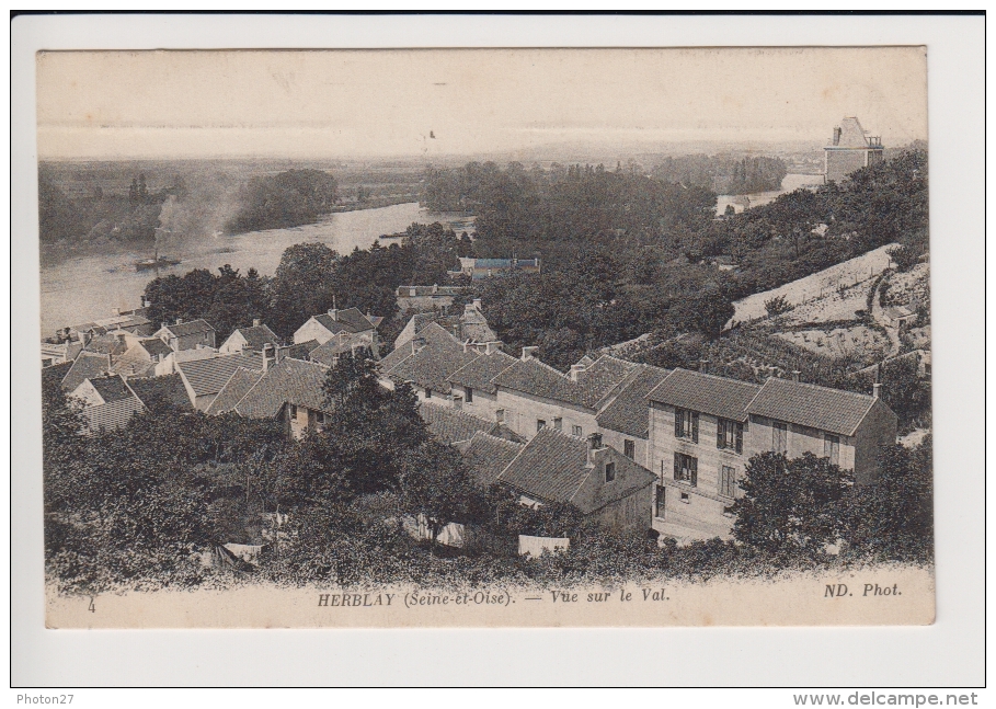 HERBLAY, Vue Sur Le Val (maisons, La Seine Au Loin) - Herblay