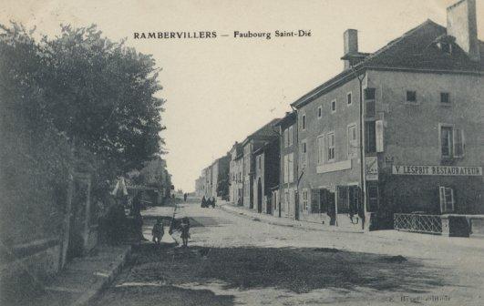 RAMBERVILLERS - Faubourg De Saint-dié - Rambervillers