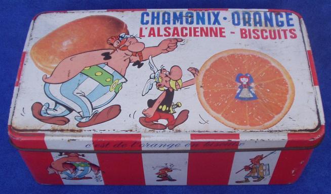 Boîte En Métal "L'ALSACIENNE CHAMONIX" Astérix Et Obélix. - Boxes