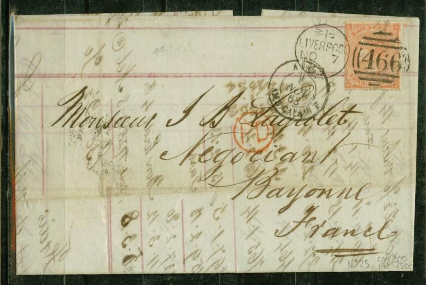 GRANDE BRETAGNE Nº 25 Obl. Seul S/Lettre Entiere - Used Stamps