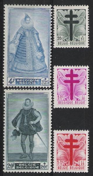 Belgie OCB 787 / 791 (*) - Unused Stamps
