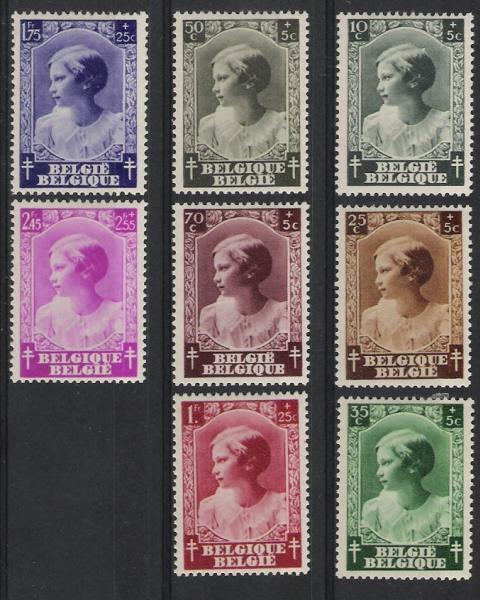 Belgie OCB 458 / 465 (*) - Nuevos