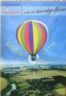 Cpm Pub Avec Une Montgolfiere Hot Air Balloon - Globos