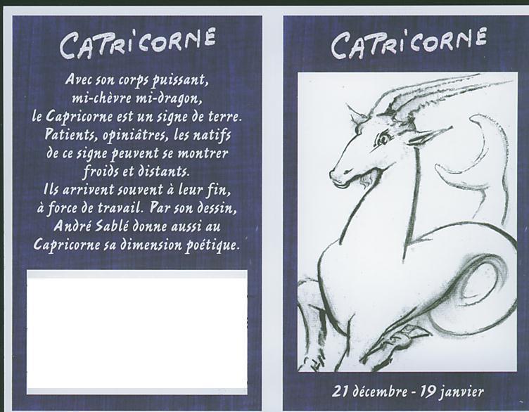MINI CALENDRIER 2005 CAPRICORNE - Petit Format : 2001-...