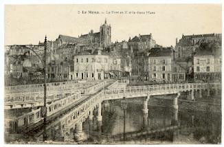 LE MANS - Le Pont En X Et Le Vieux Mans - Le Mans