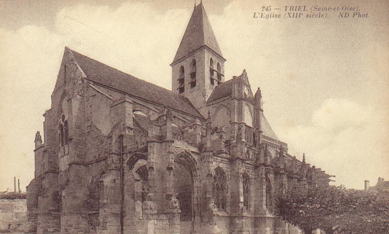 CPA - TRIEL (Seine-et-Oise)  -  L´ Eglise - Triel Sur Seine