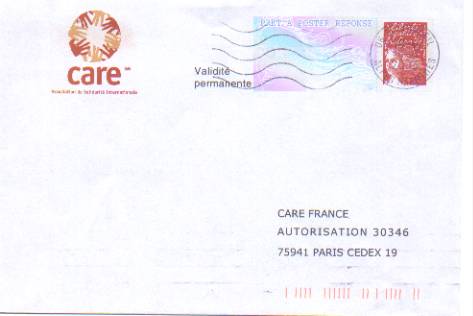 PAP Réponse CARE France - Oblitéré - N° 0201934 - PAP: Antwort/Luquet