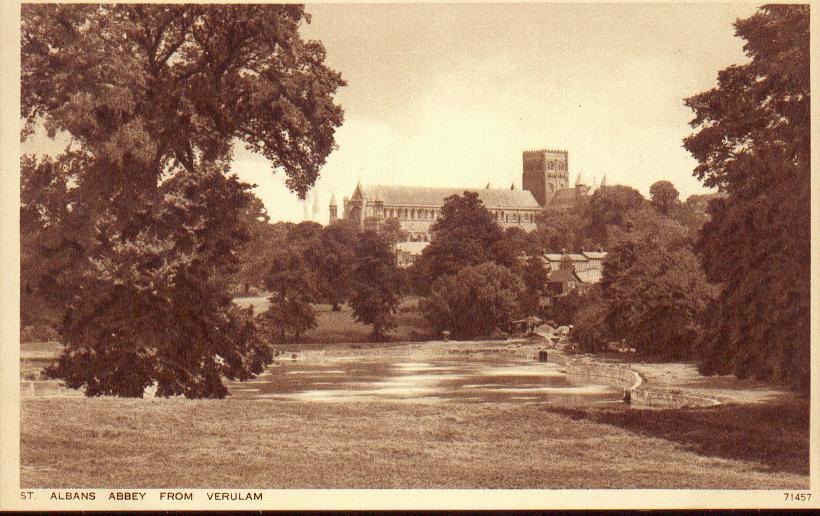 CPA - St Albans Abbey From Verulam - Hertfordshire