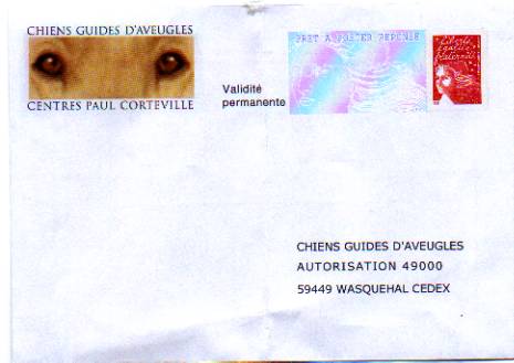 PAP Réponse Chiens Guides D´aveugles - Neuf - N° 0201934 - PAP: Antwort/Luquet