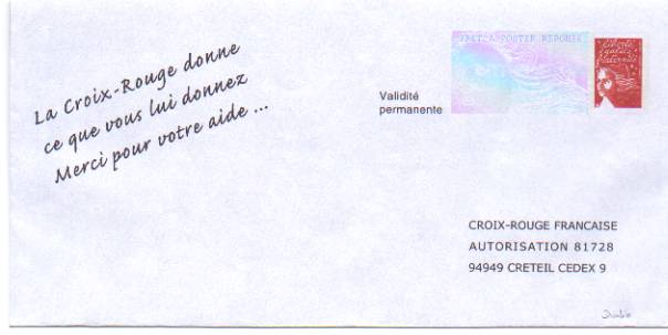 PAP Réponse Croix Rouge Française - Neuf - N° 0406819 - Listos Para Enviar: Respuesta /Luquet