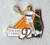 PIN'S ROLAND GARROS 92 PERRIER (5604) - Tennis