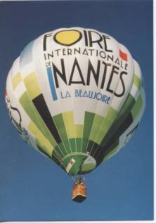 Cpm Pub Montgolfiere Nantes Hot Air Balloon - Montgolfières