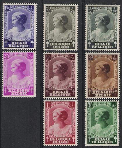 Belgie OCB 458 / 465 (*) - Nuevos