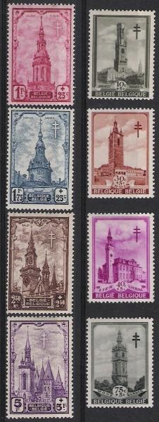 Belgie OCB 519 / 526 (*) - Unused Stamps
