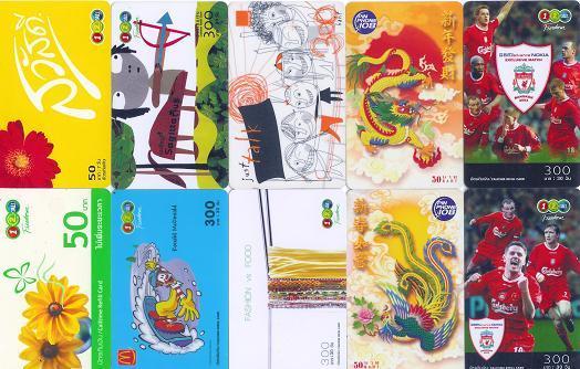 THAILAND 10 Different Used Telephonecards #09 - Thailand