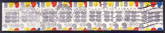 Danemark. 1234 (1999). - 10 Coeurs - Usado