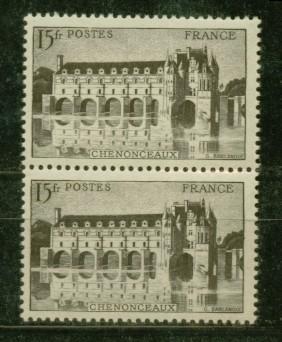 FRANCE Nº 610 C Paire ** Variete Veritablement Gris Noir - Ongebruikt