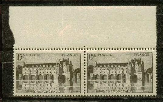 FRANCE Nº 610 C Paire ** Bord De Feuille Variete Veritablement Gris Noir - Ungebraucht