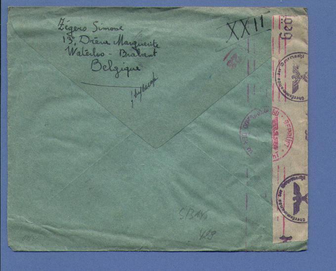 429 Op Brief Naar Duitsland Met Censuur !!(B248) - 1936-51 Poortman