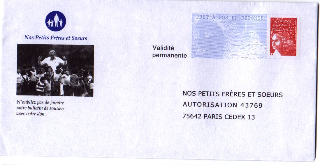 PAP Réponse Nos Petits Freres Et Soeurs - Neuf - N° 0301669 - Prêts-à-poster: Réponse /Luquet