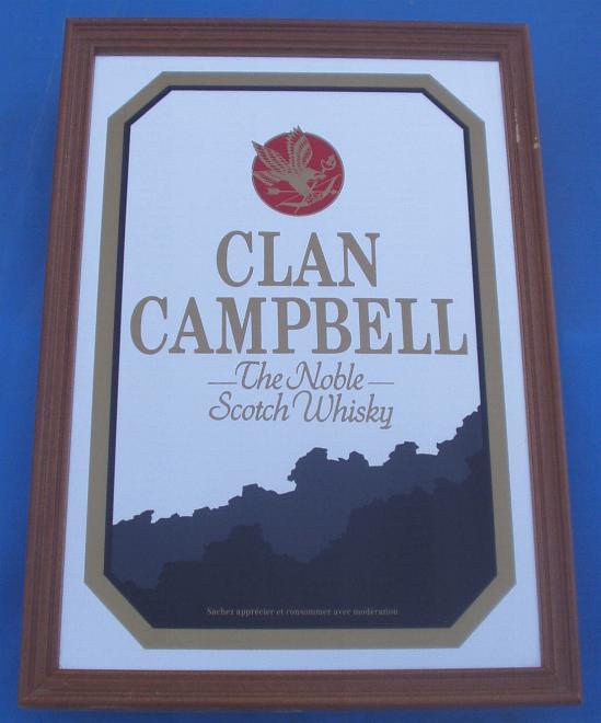 Miroir "CLAN CAMPBELL" Scotch Whisky - Mirrors