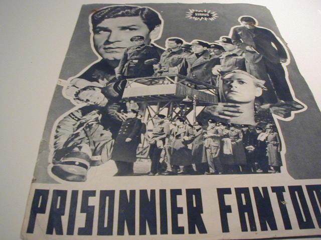 Cinéma: Dossier De Presse " Prisonnier Fantôme" (Anthony Stell, Jack Warner, Robert Beatty, William Sylvester) - Bioscoopreclame