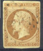 Lot N°3011  N°13Bb  Brun/jaune, Coté ? Euros - 1853-1860 Napoleon III