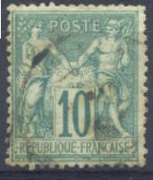 Lot N°3040  N°65 Vert, Coté 25 Euros - 1876-1878 Sage (Type I)