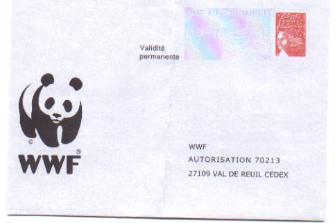 PAP Réponse WWF - Neuf - N° 0302591 - PAP: Antwort/Luquet