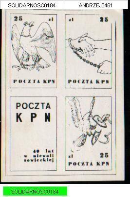 POLAND SOLIDARNOSC 40YRS IN SOVIET HANDS MS (SOLID0184) - Solidarnosc Labels