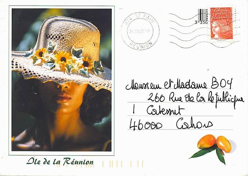 Reunion : Enveloppe Illustrée  Pour La France 2000. Superbe ! - Other & Unclassified