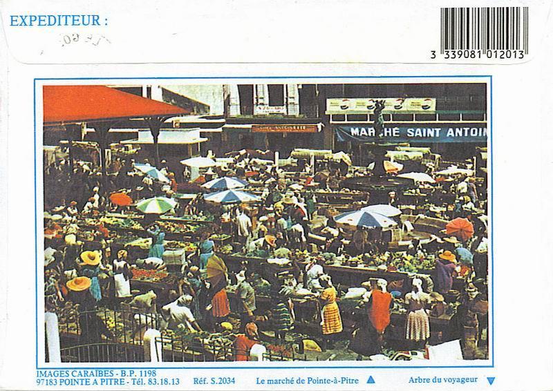 Guadeloupe : Enveloppe Illustrée  Pour La France 1990. Superbe ! - Lettres & Documents