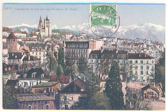 3577 - LAUZANNE Et Vue Sur Les Rochers De Naye - Roche