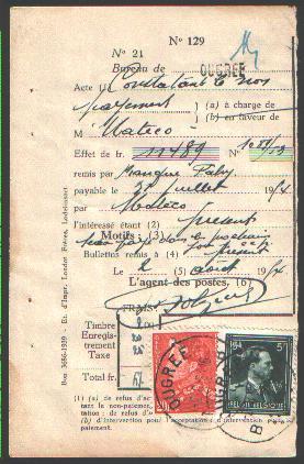 696+848A Op Postdokument Met Cirkelstempel OUGREE Op 2/8/54 - 1936-1951 Poortman