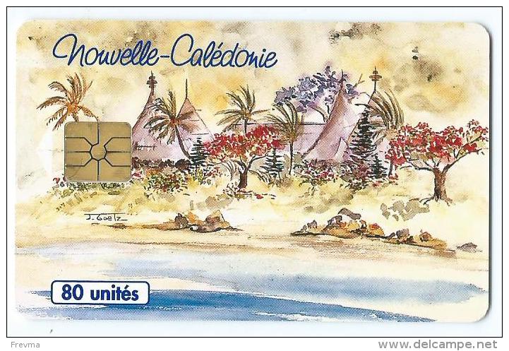 Telecarte Nouvelle Caledonie NC 22 Cases A Lagon - Nuova Caledonia