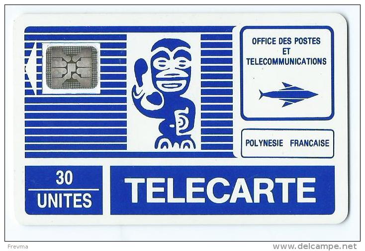 Telecarte Polynesie Francaise PF 3 Tiki Bleu - Polinesia Francesa