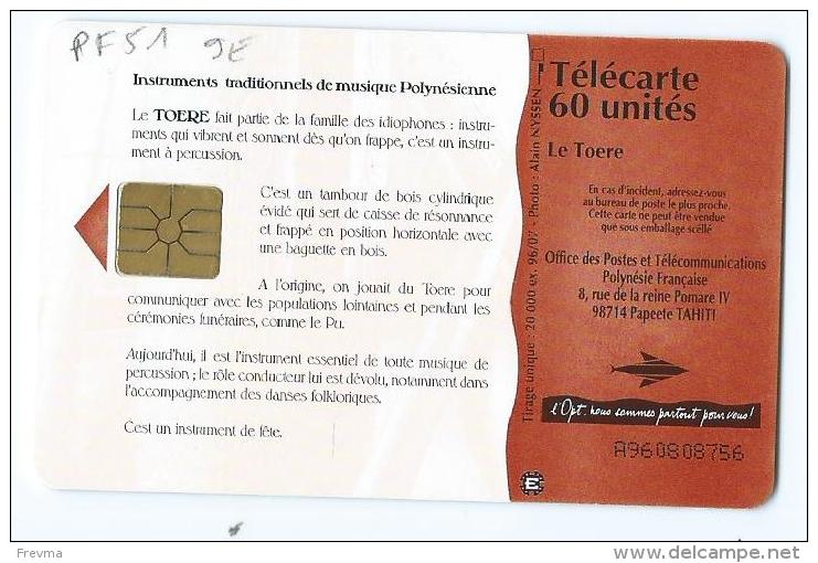 Telecarte Polynesie Francaise PF 21 Le Toere - Polynésie Française